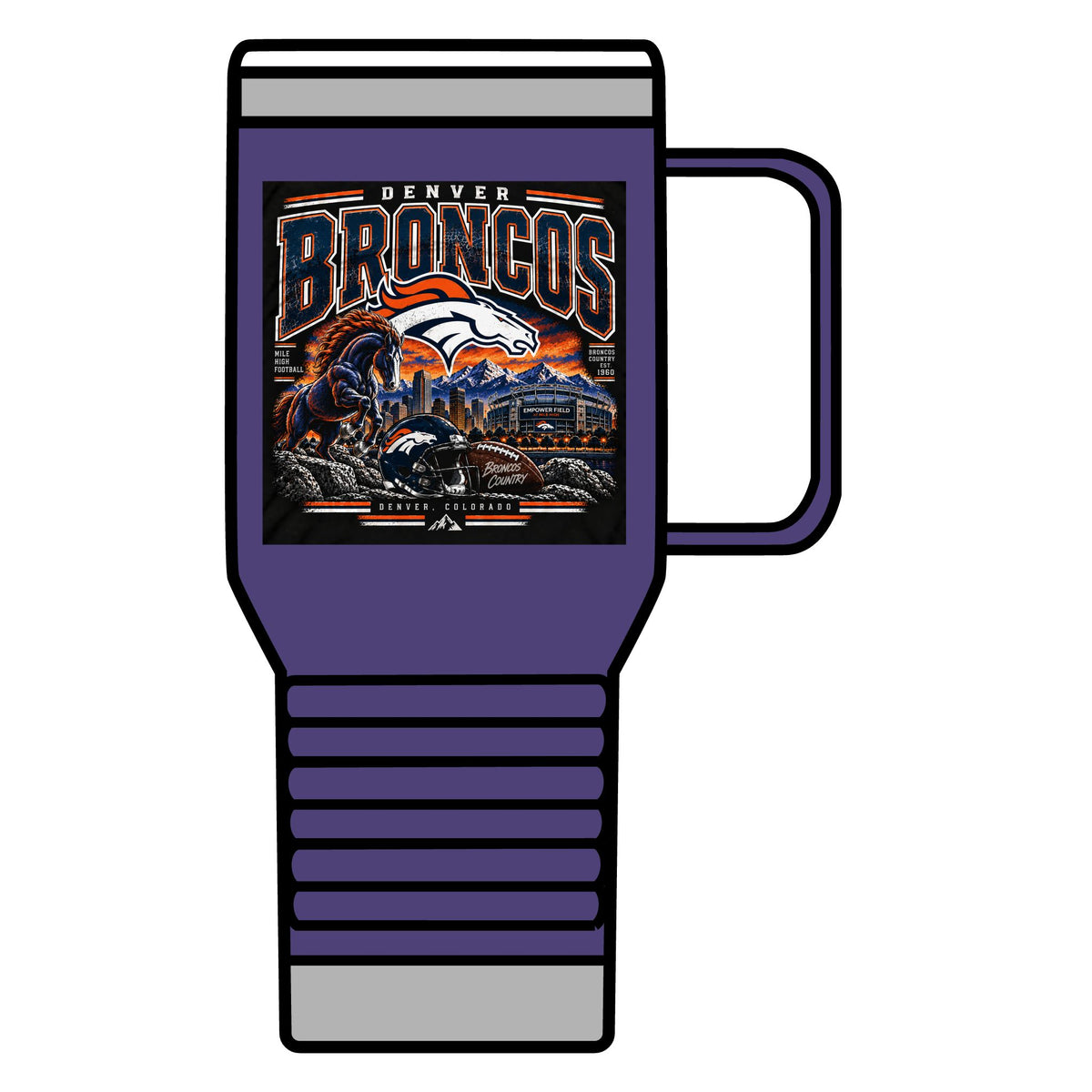 Denver Broncos Mile High Pride - 20oz Insulated Mug