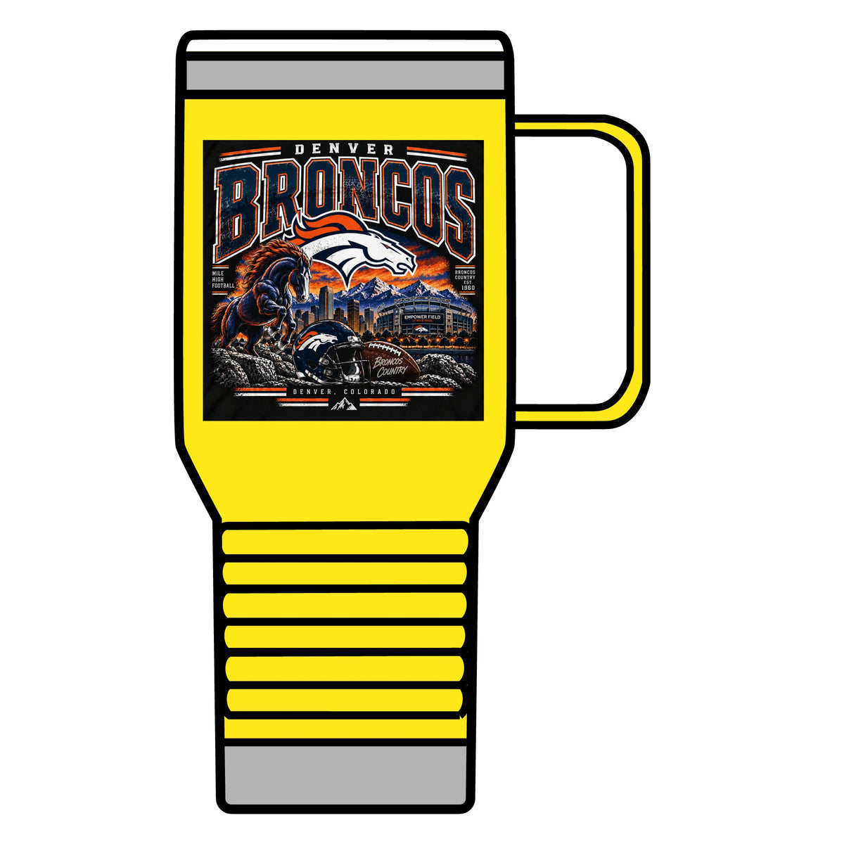 Denver Broncos Mile High Pride - 20oz Insulated Mug