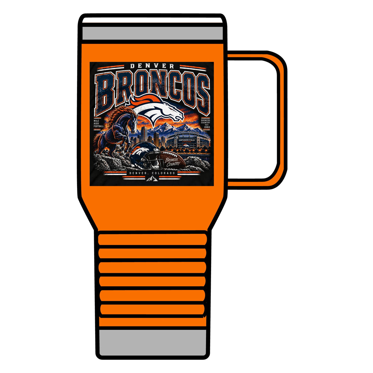 Denver Broncos Mile High Pride - 20oz Insulated Mug