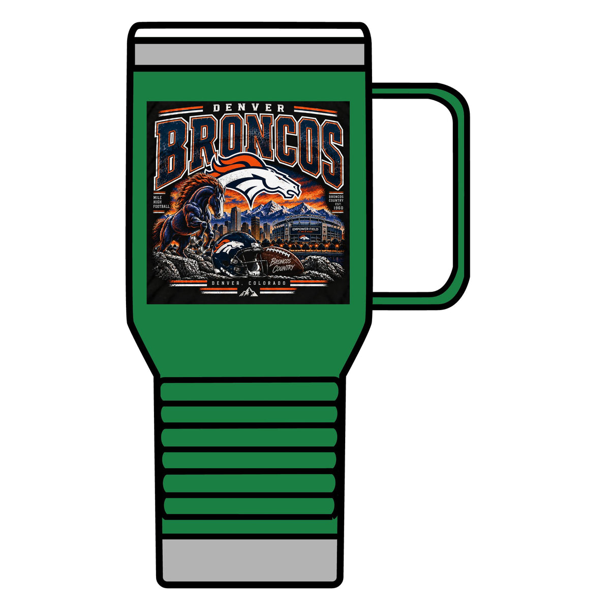 Denver Broncos Mile High Pride - 20oz Insulated Mug