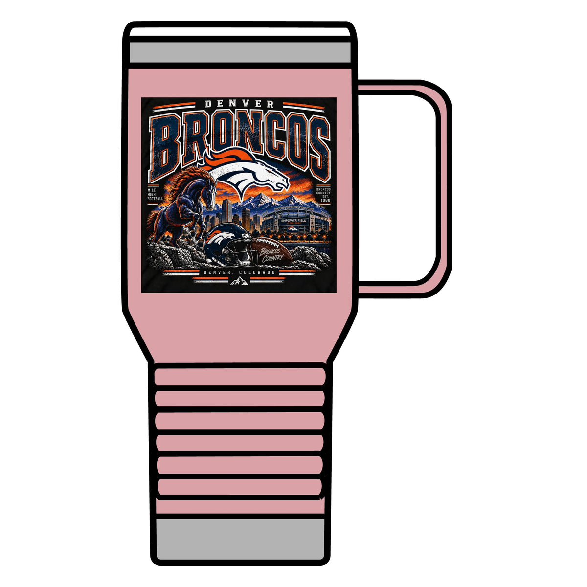 Denver Broncos Mile High Pride - 20oz Insulated Mug