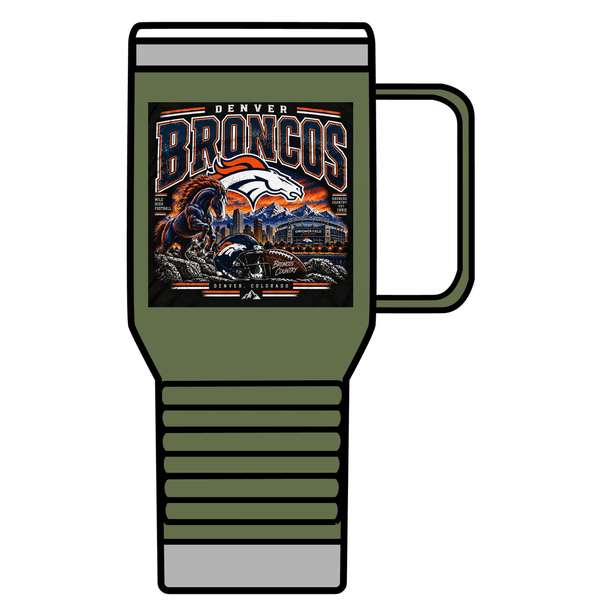 Denver Broncos Mile High Pride - 20oz Insulated Mug