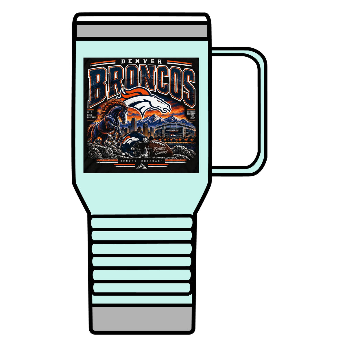 Denver Broncos Mile High Pride - 20oz Insulated Mug