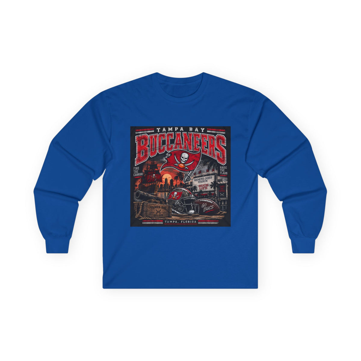 Tampa Bay Buccaneers Pirate Heritage - Unisex Ultra Cotton Long Sleeve Tee