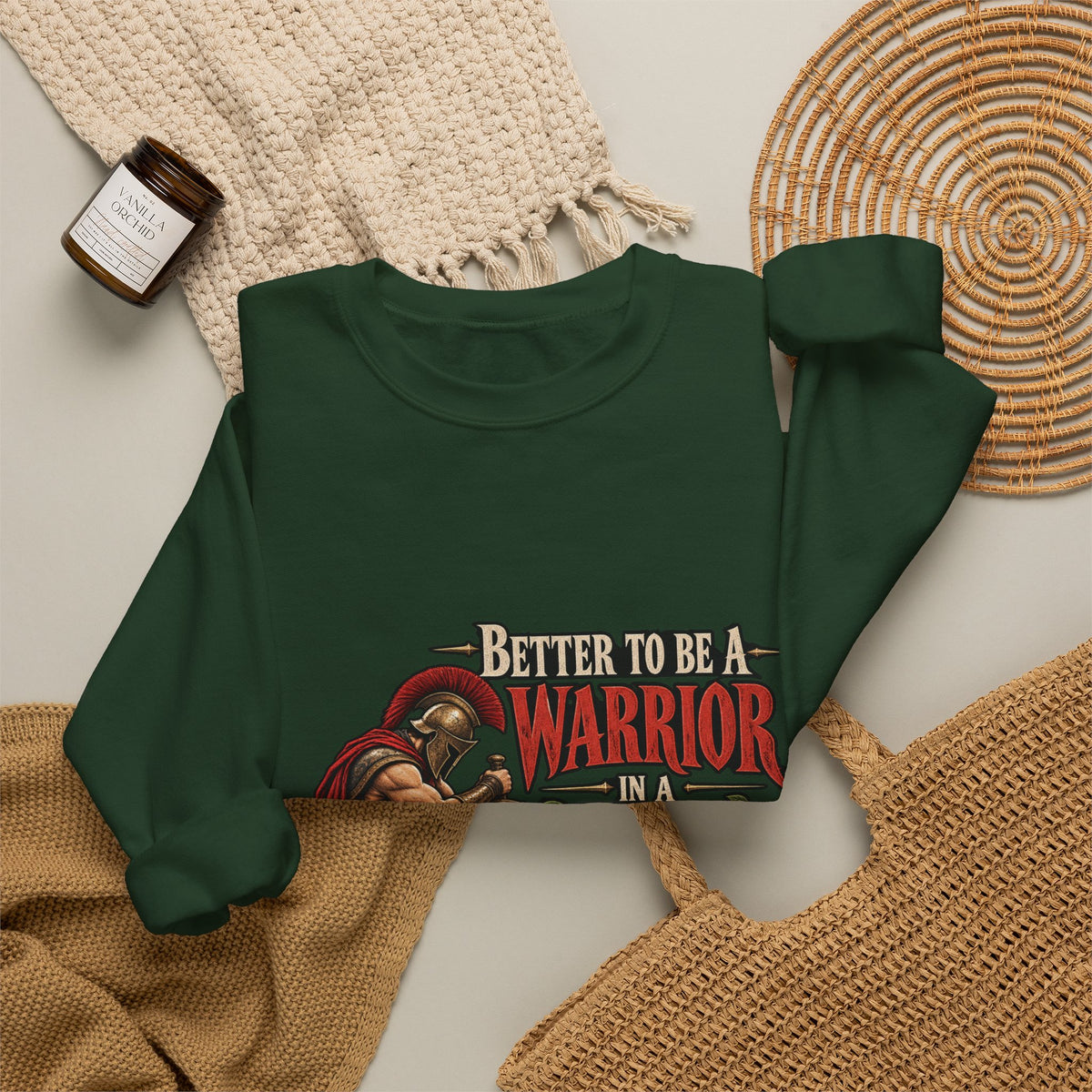Warrior In A Garden - Crewneck Sweatshirt