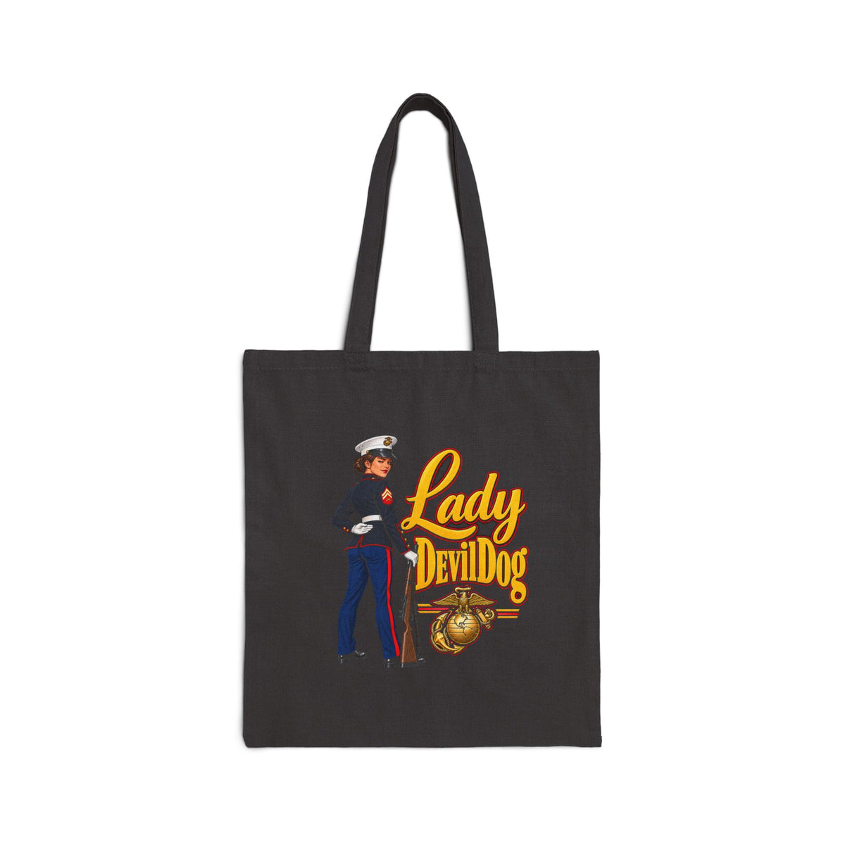 Lady Devil Dog - Canvas Tote