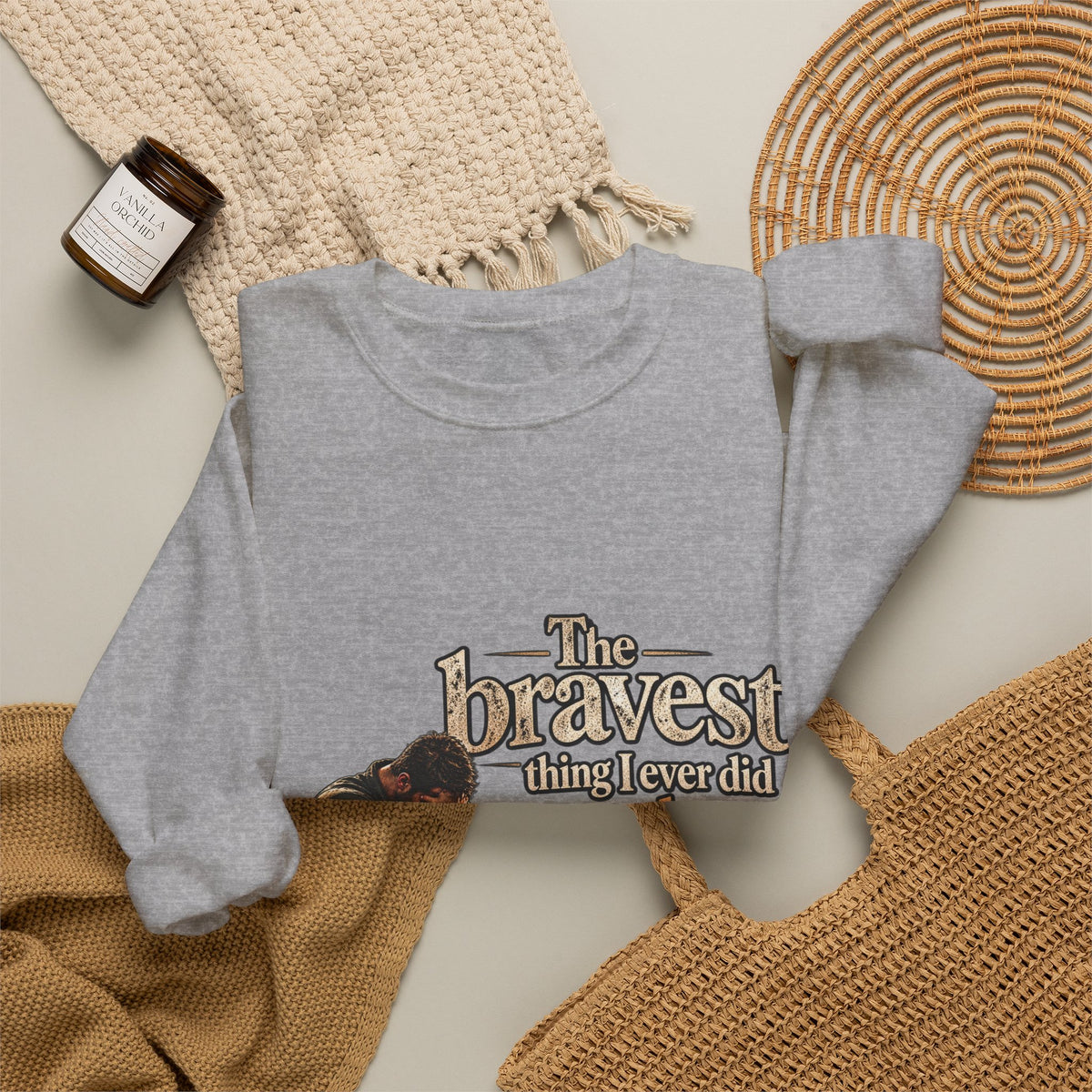 The Bravest Thing I Ever Did Was Keep Living - Crewneck Sweatshirt
