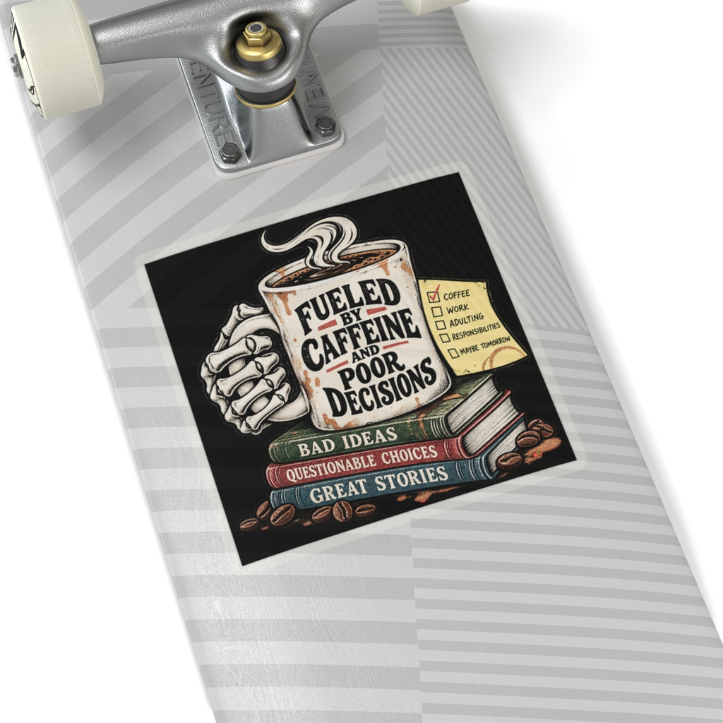 Fueled by Caffeine - Kiss-Cut Sticker