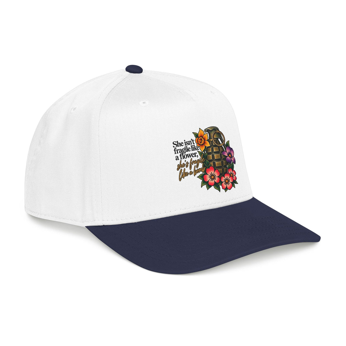 Fragile Like a Bomb - Floral Grenade - OTTO Baseball Hat