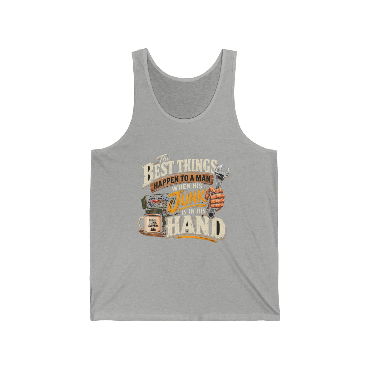 Best Things Happen in a Man's Hand - Athletic Tank