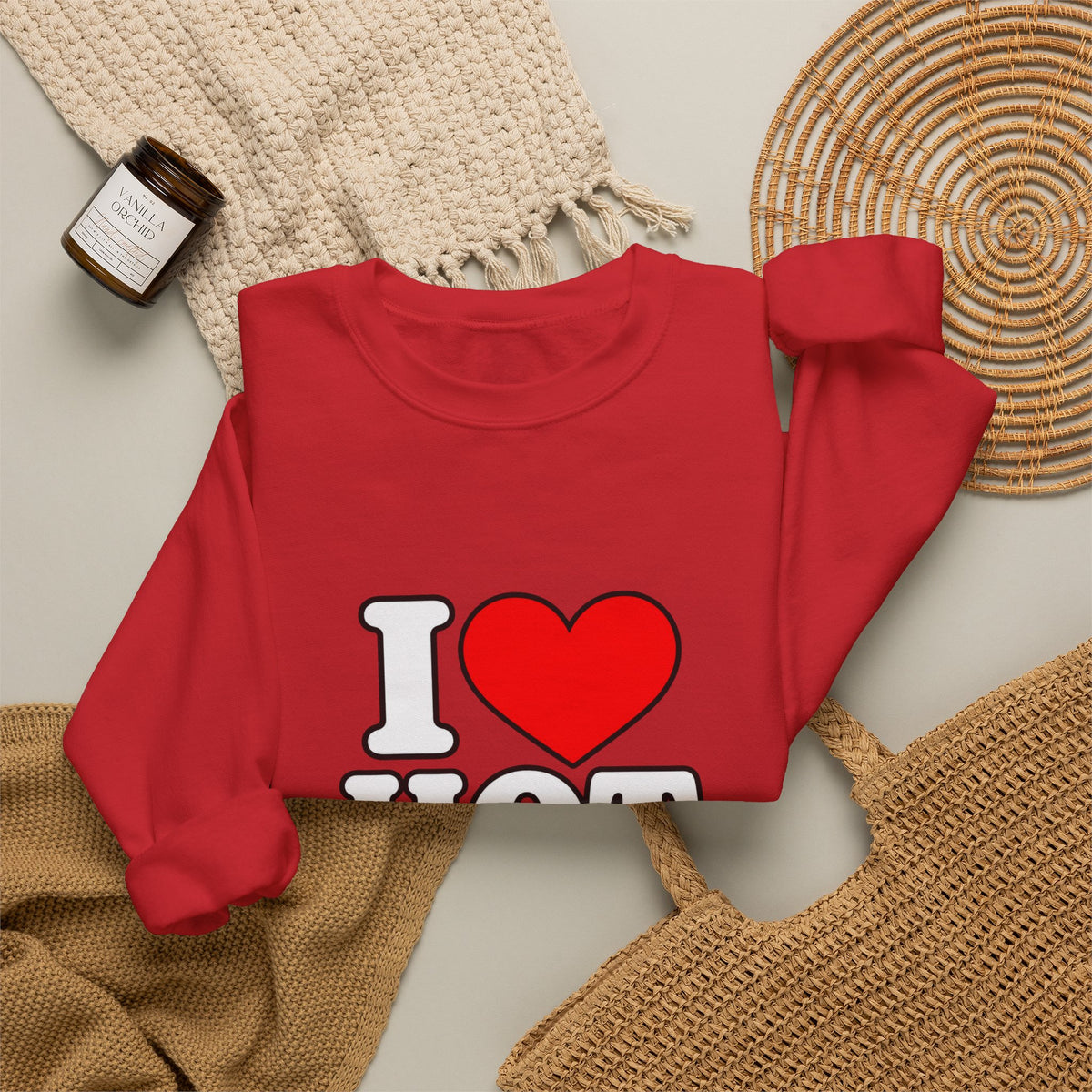 I Love Hot Dads - Crewneck Sweatshirt