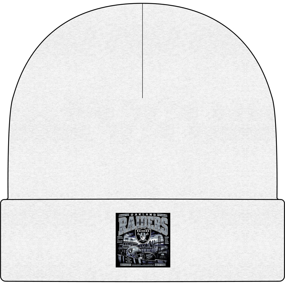 Oakland Raiders Black Heritage - AS Colour 1107 Cuff Beanie