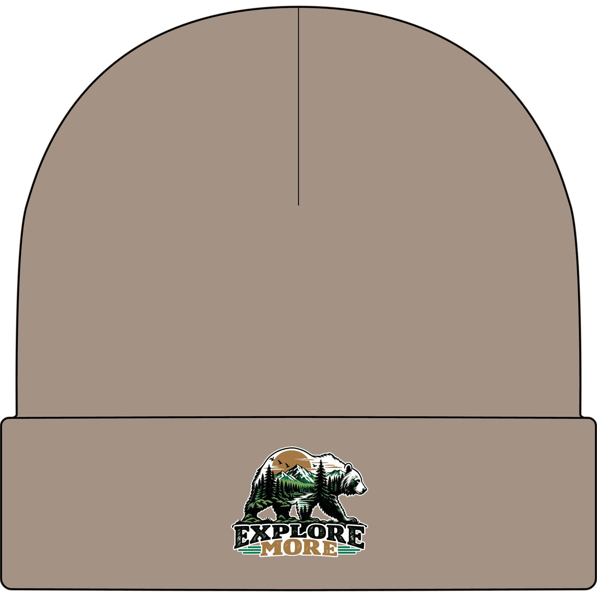 Explore More Bear - AS Colour 1107 Cuff Beanie