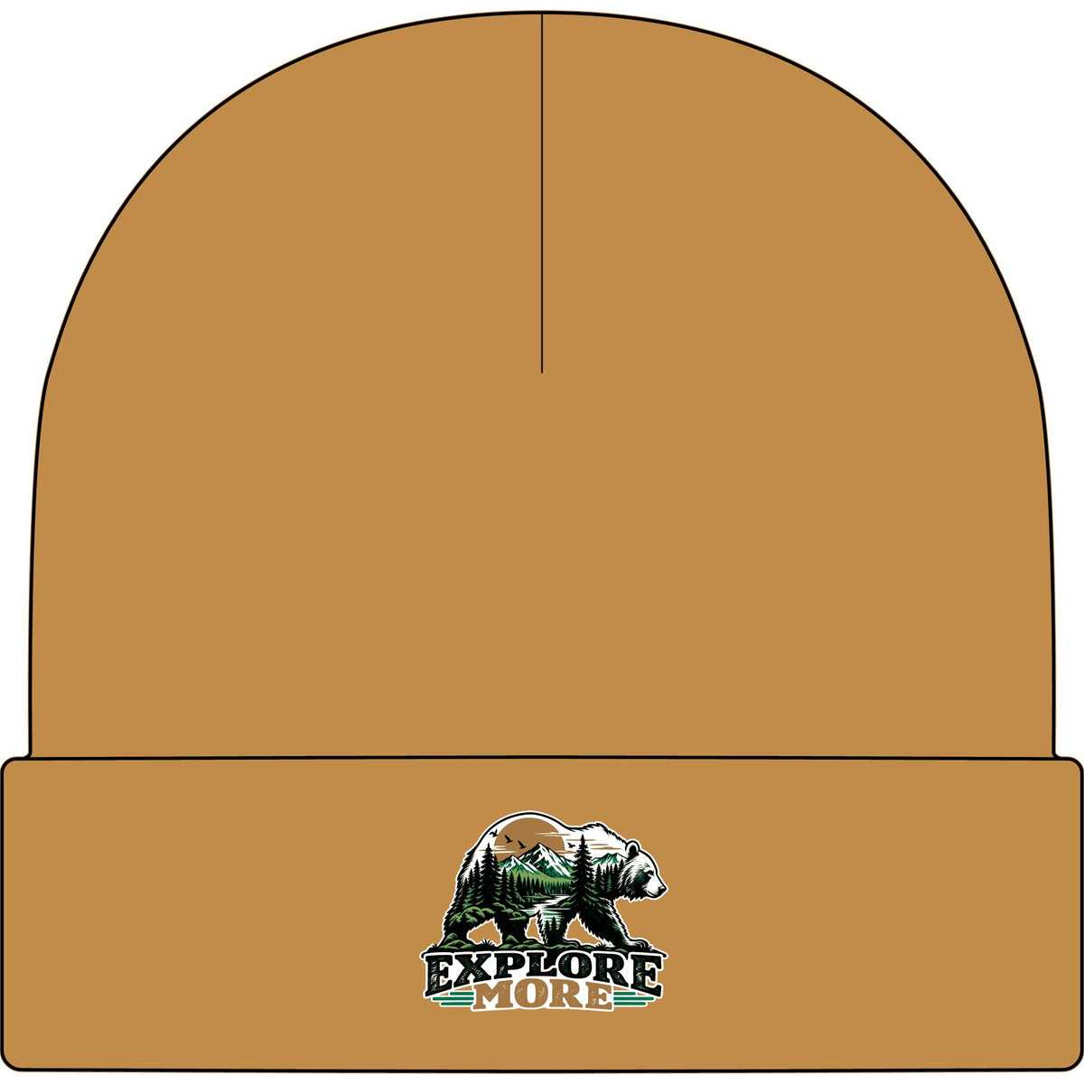 Explore More Bear - AS Colour 1107 Cuff Beanie