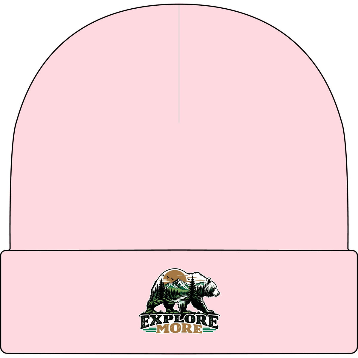 Explore More Bear - AS Colour 1107 Cuff Beanie