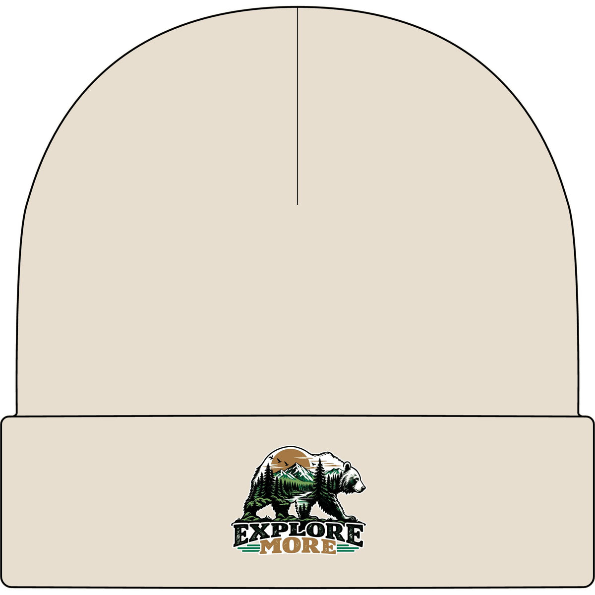 Explore More Bear - AS Colour 1107 Cuff Beanie