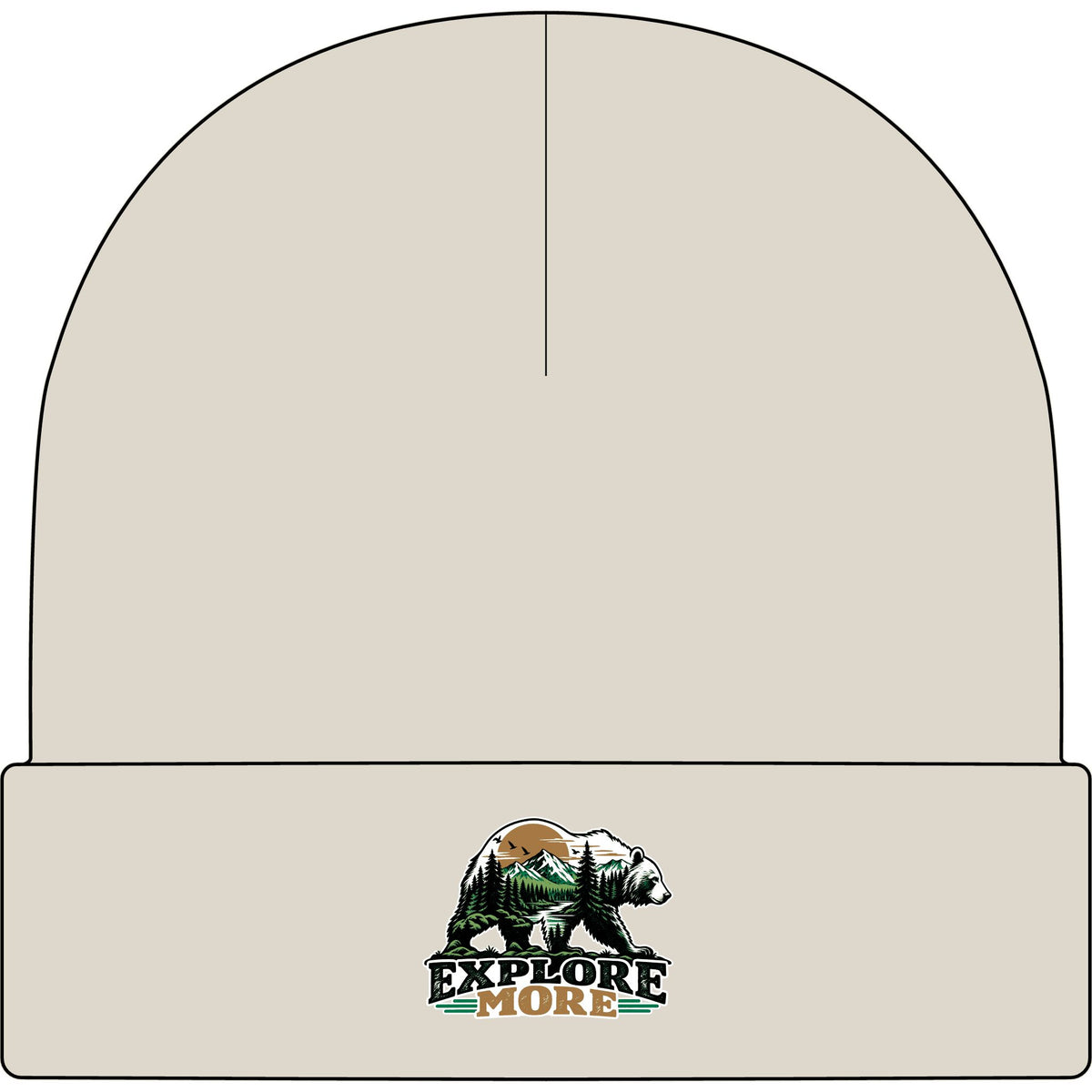 Explore More Bear - AS Colour 1107 Cuff Beanie