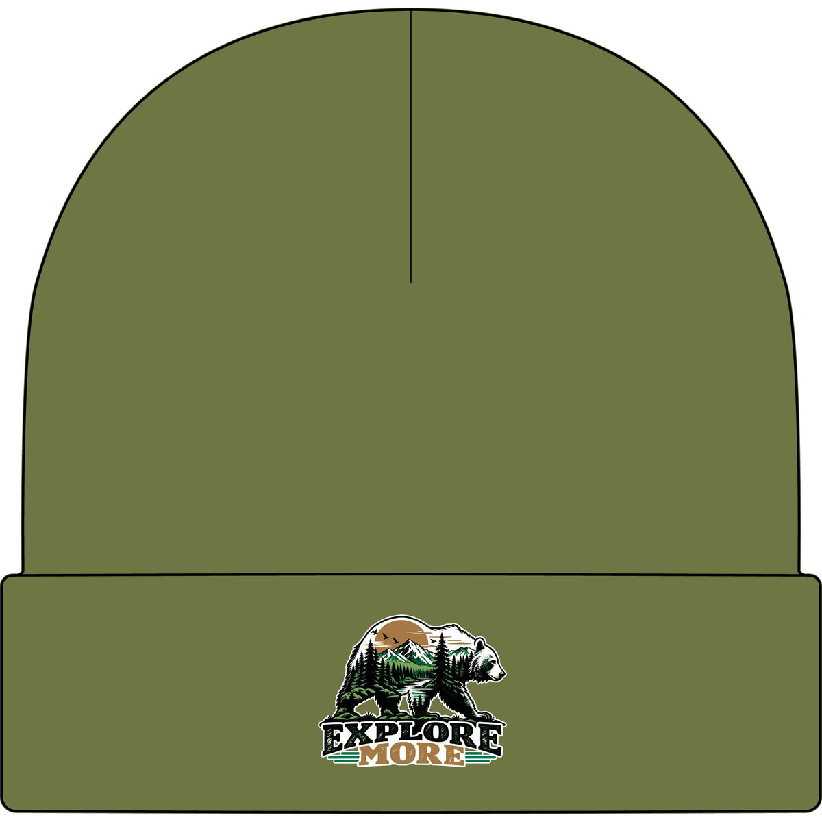 Explore More Bear - AS Colour 1107 Cuff Beanie