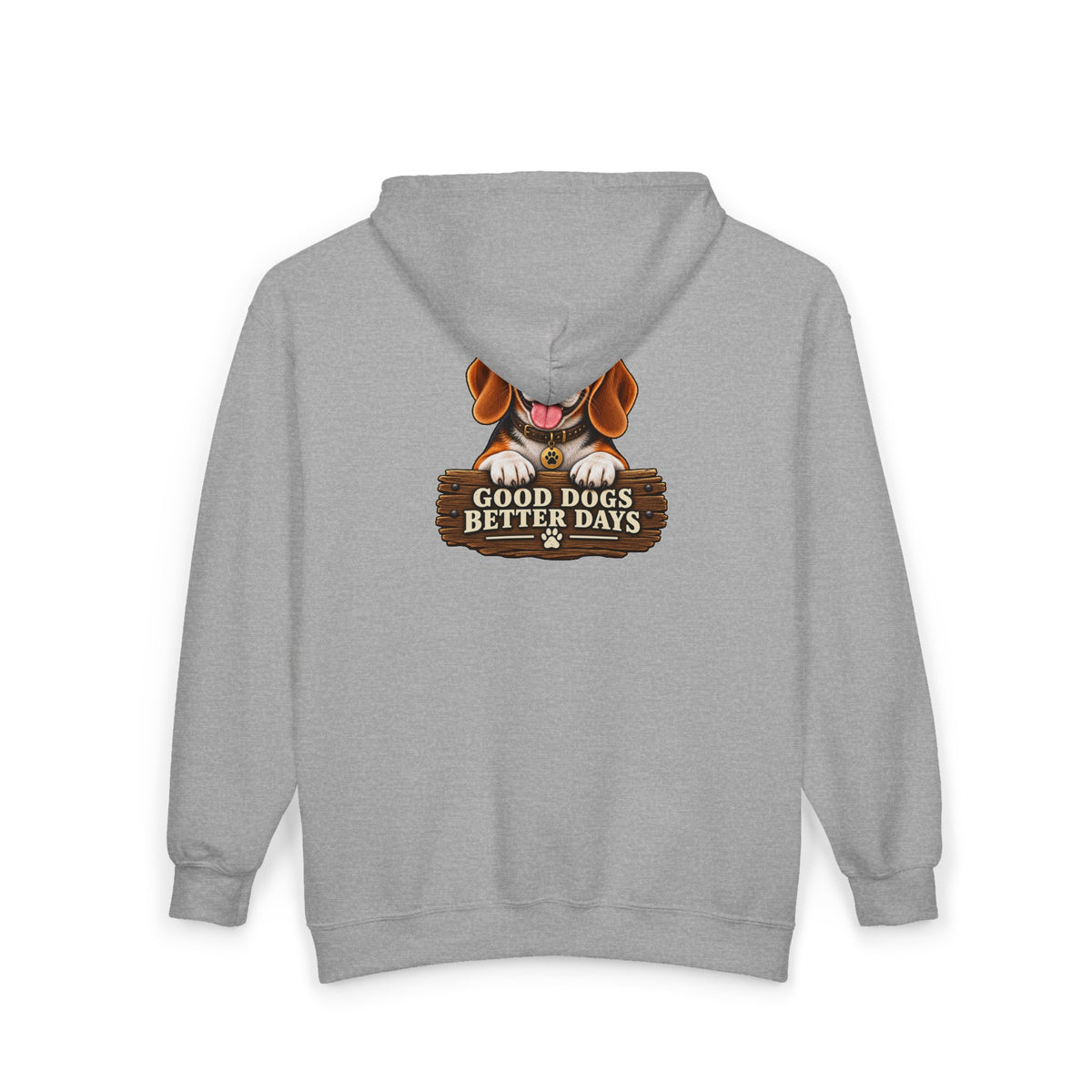 Good Dogs, Better Days - Full-Zip Hooded Sweatshirt
