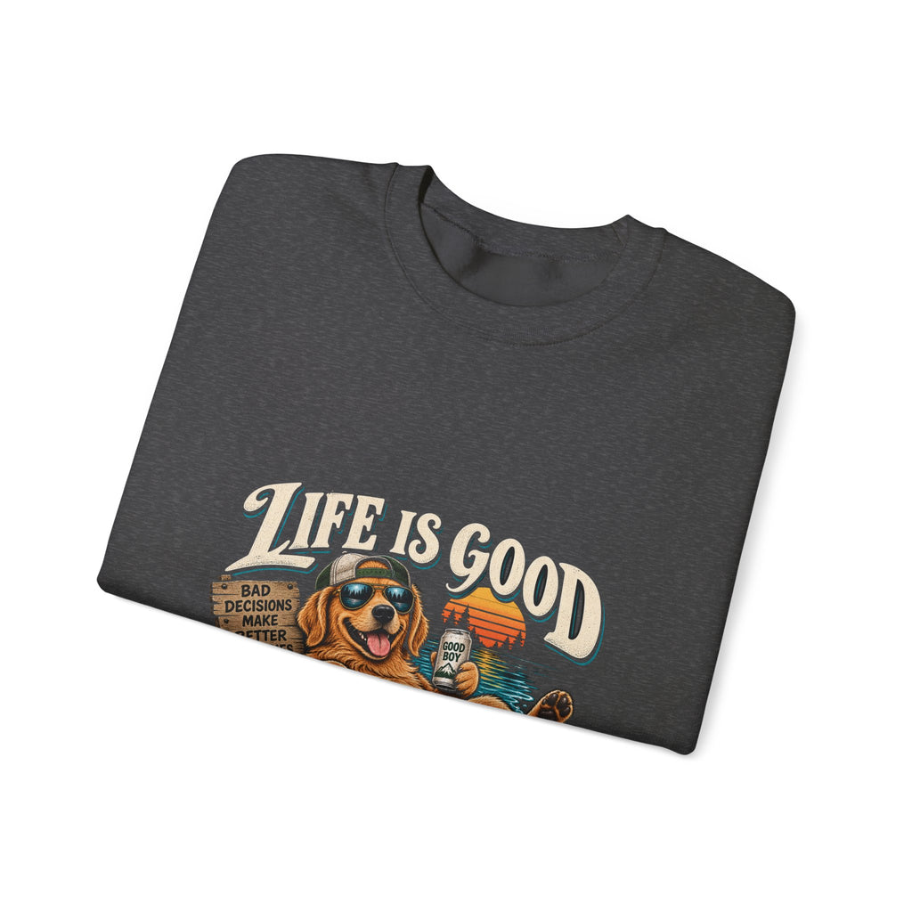 Life is Good Floatin' - Crewneck Sweatshirt