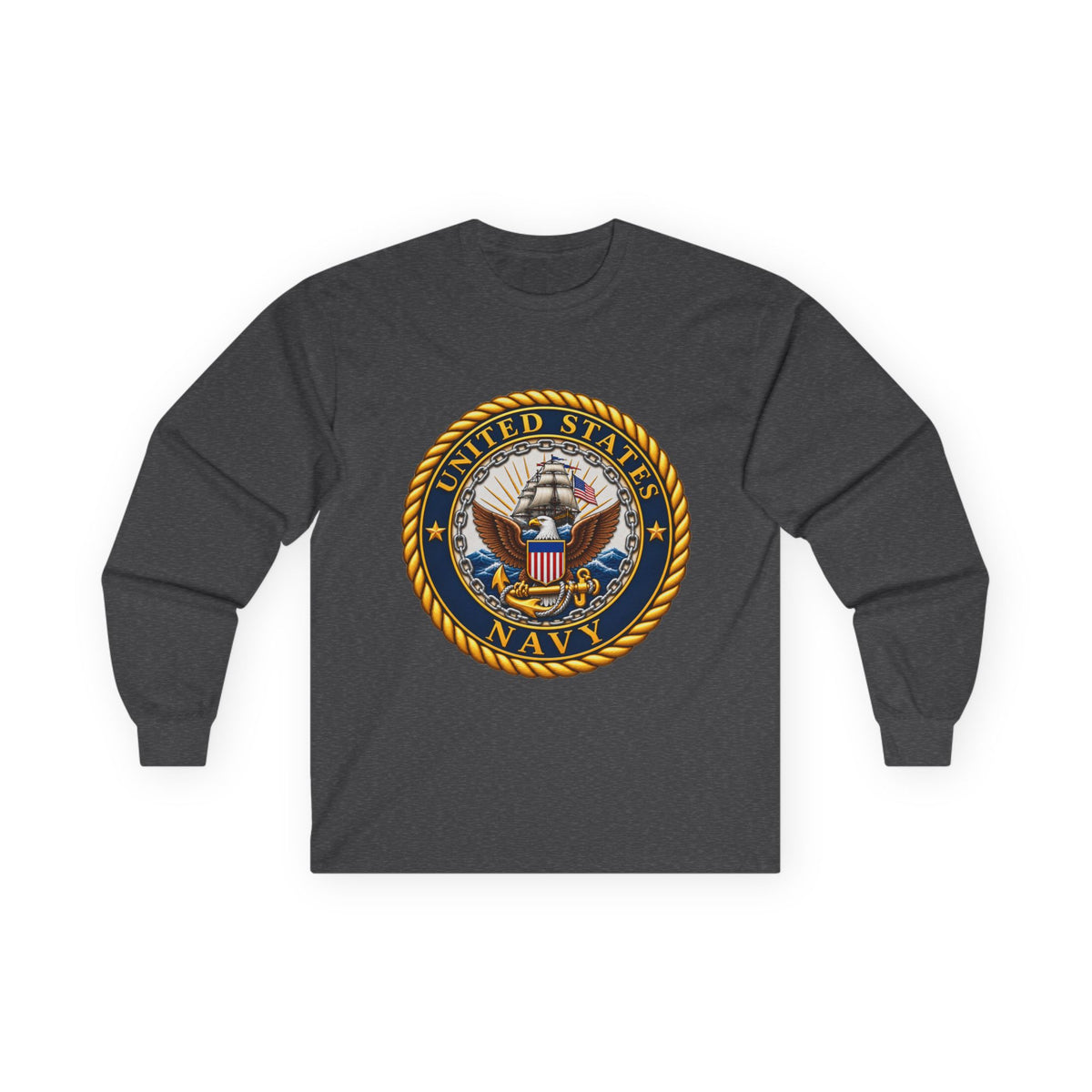 U.S. Navy Emblem - Unisex Ultra Cotton Long Sleeve Tee