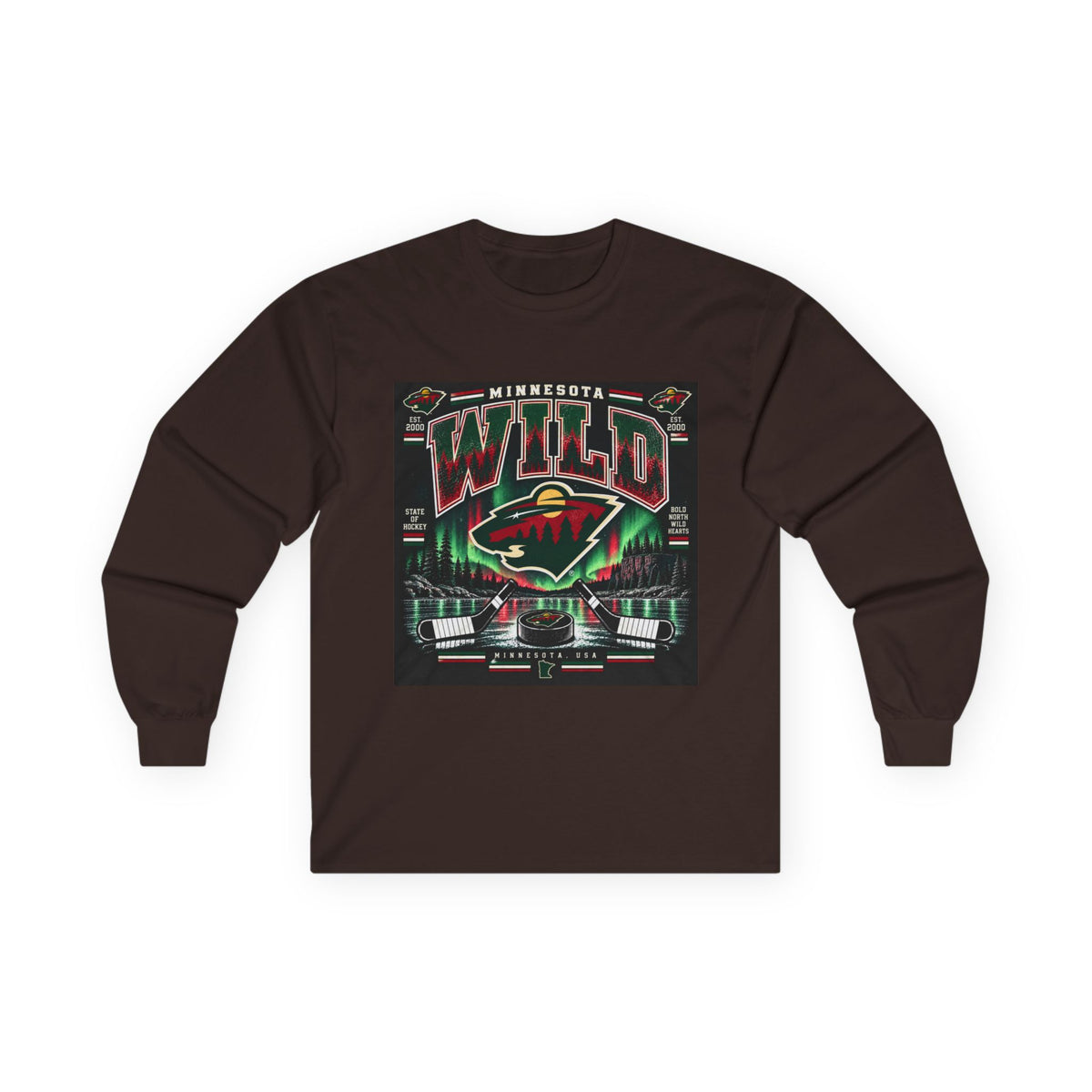 Wild North Hockey Tee - Unisex Ultra Cotton Long Sleeve Tee