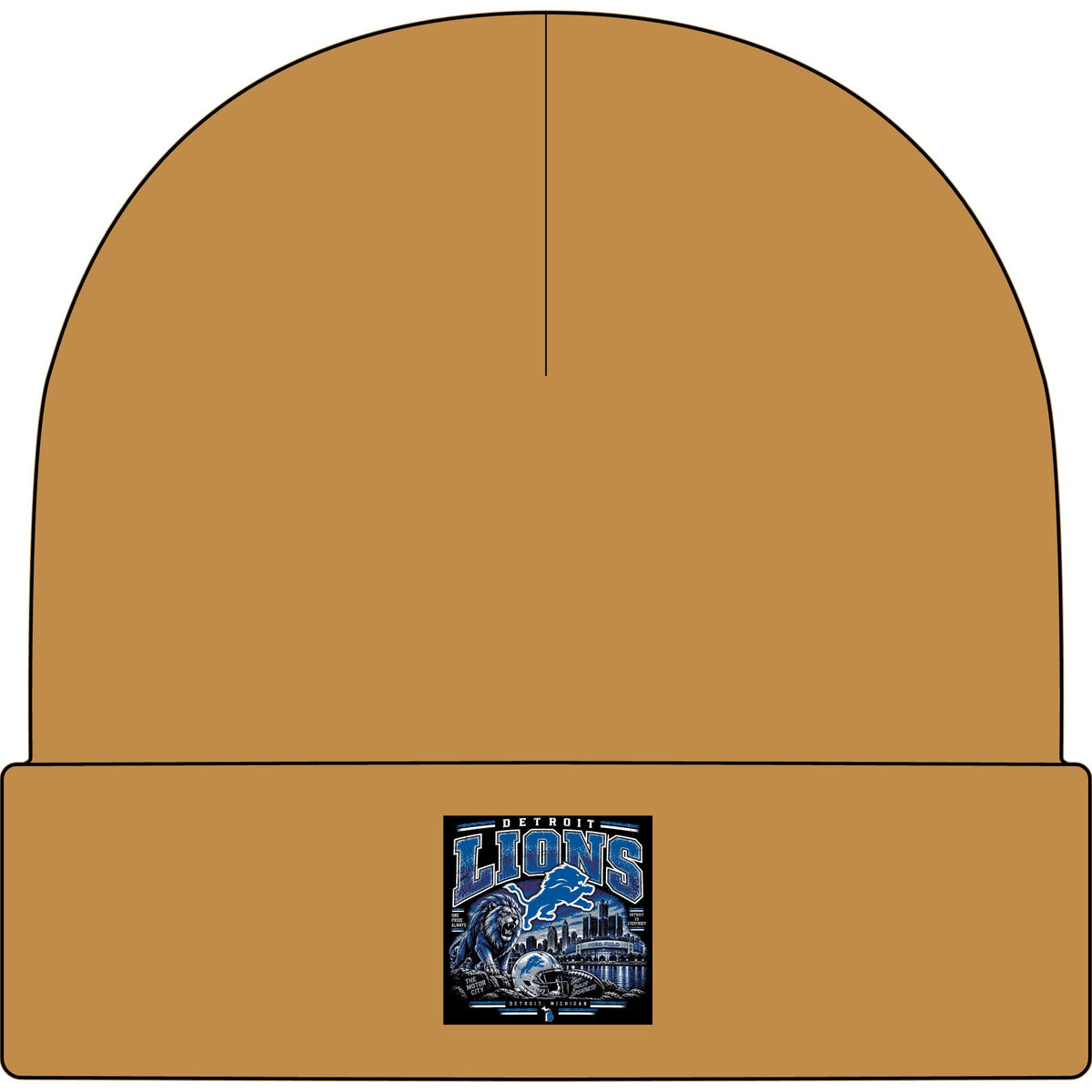 Detroit Lions Grit - AS Colour 1107 Cuff Beanie