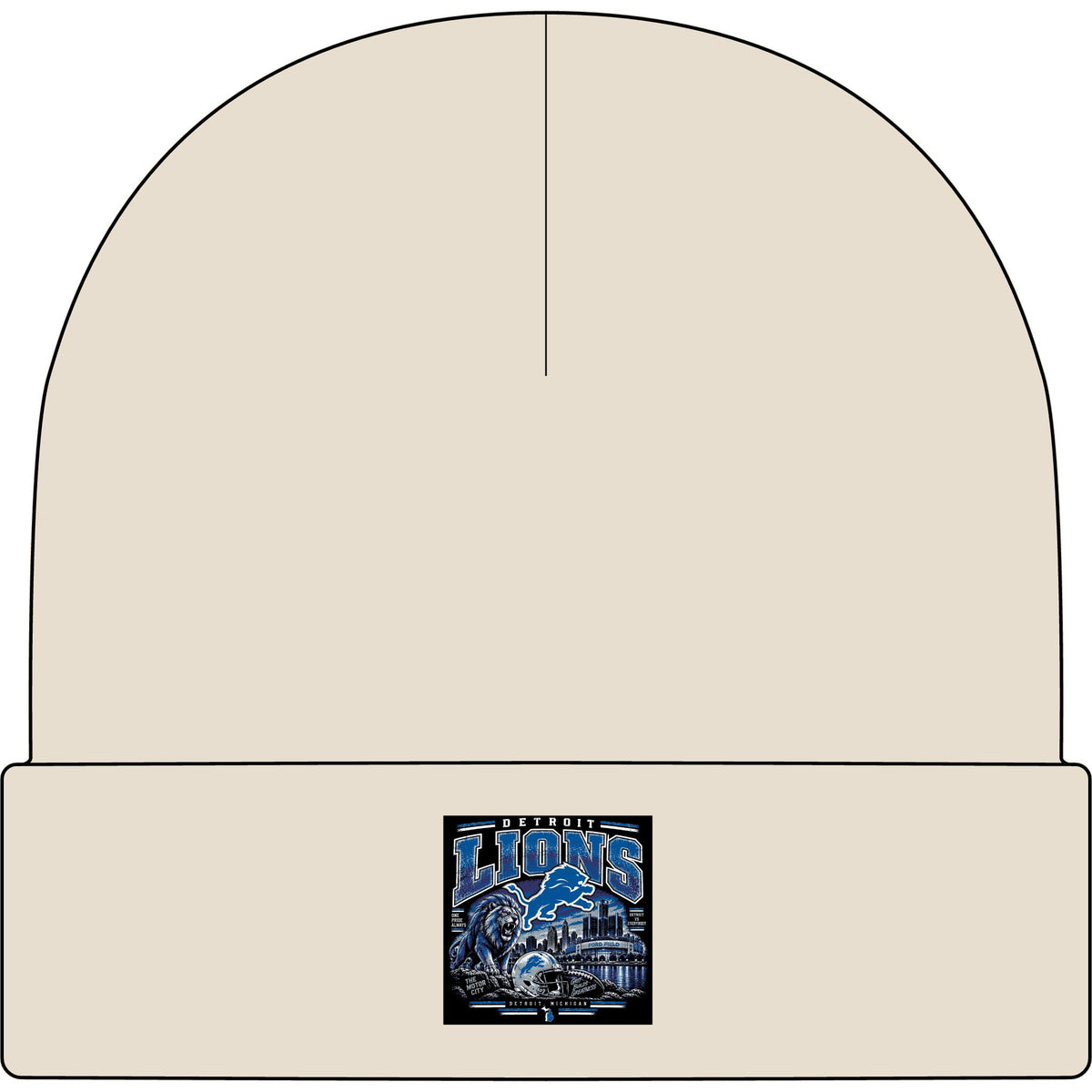 Detroit Lions Grit - AS Colour 1107 Cuff Beanie