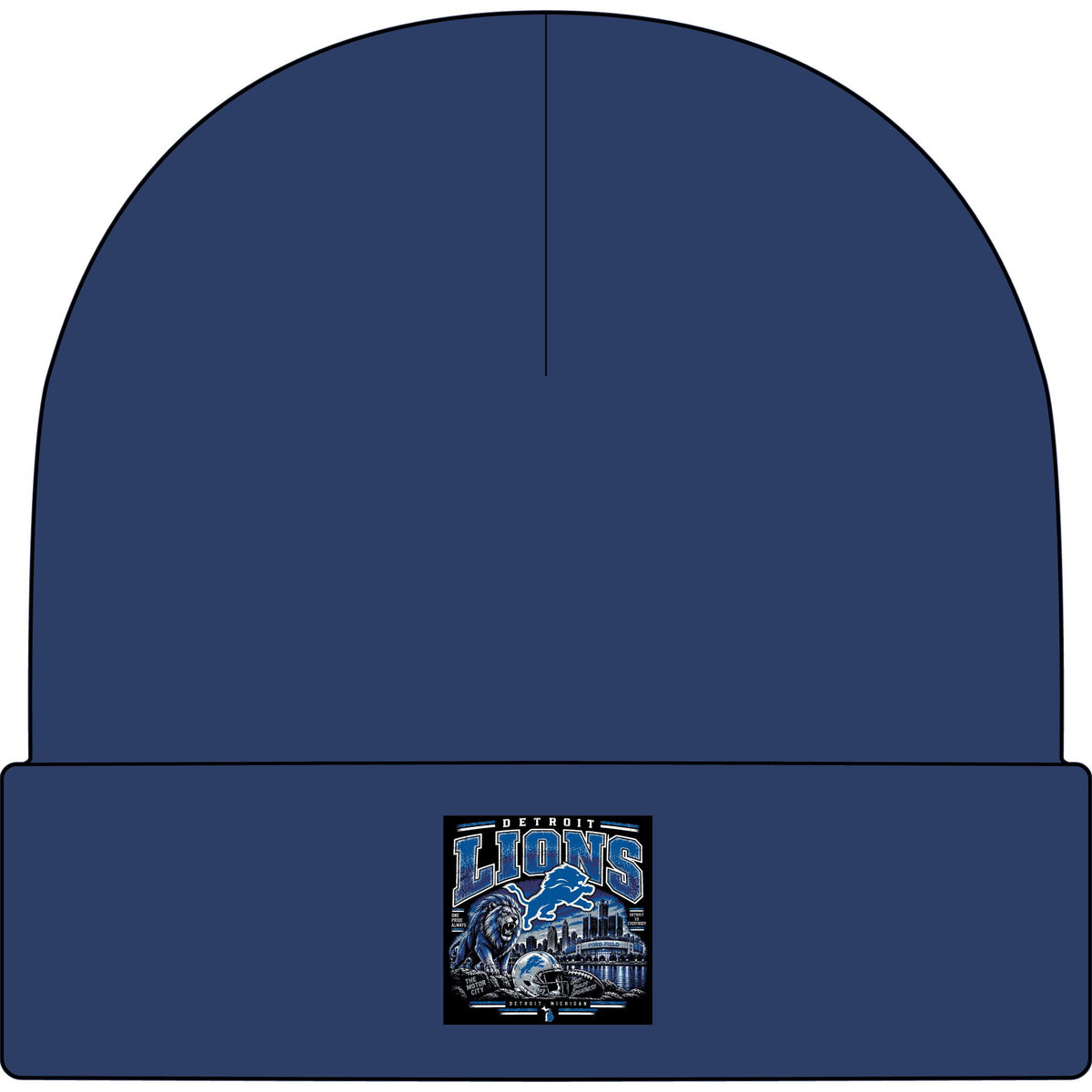 Detroit Lions Grit - AS Colour 1107 Cuff Beanie