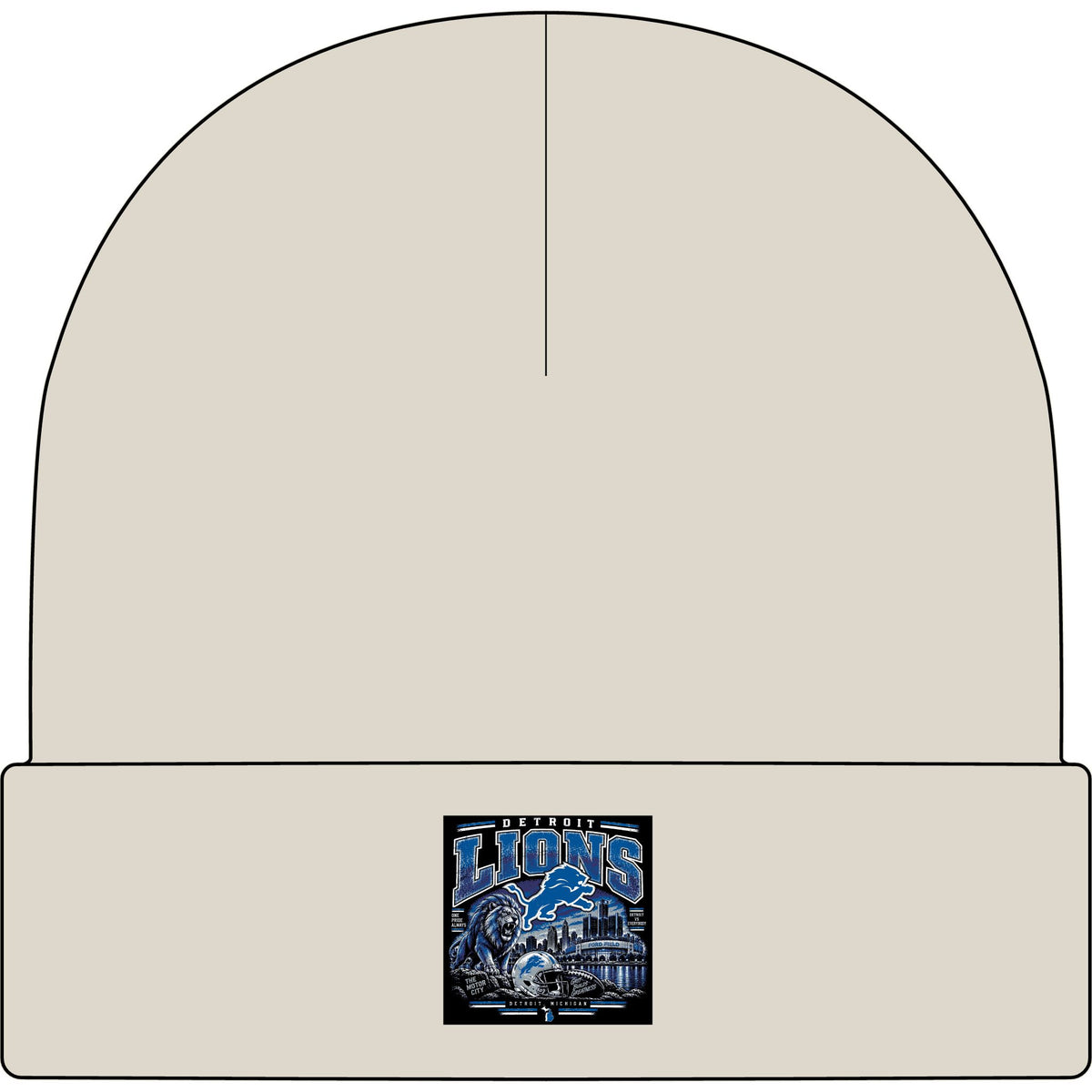 Detroit Lions Grit - AS Colour 1107 Cuff Beanie