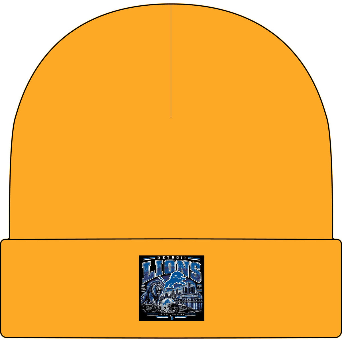 Detroit Lions Grit - AS Colour 1107 Cuff Beanie