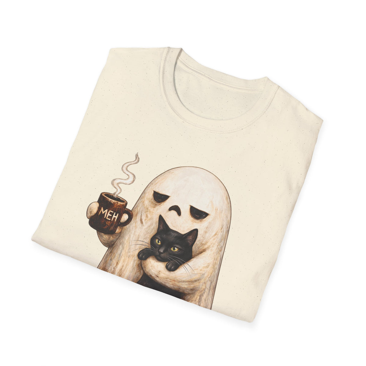 Meh Ghost and Black Cat - Classic Tee
