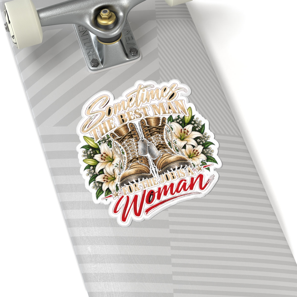 Sometimes Best Man Woman - Kiss-Cut Sticker