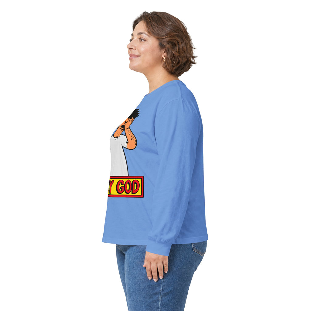 Oh My God Reaction Tee - Unisex Ultra Cotton Long Sleeve Tee