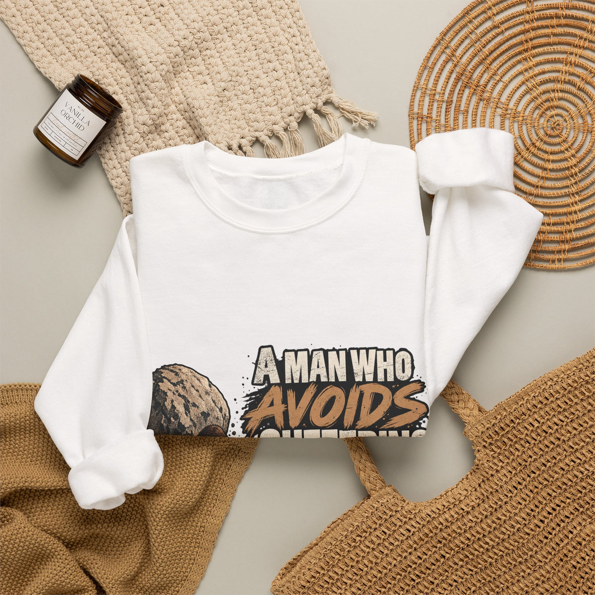 A Man Who Avoids Suffering - Crewneck Sweatshirt