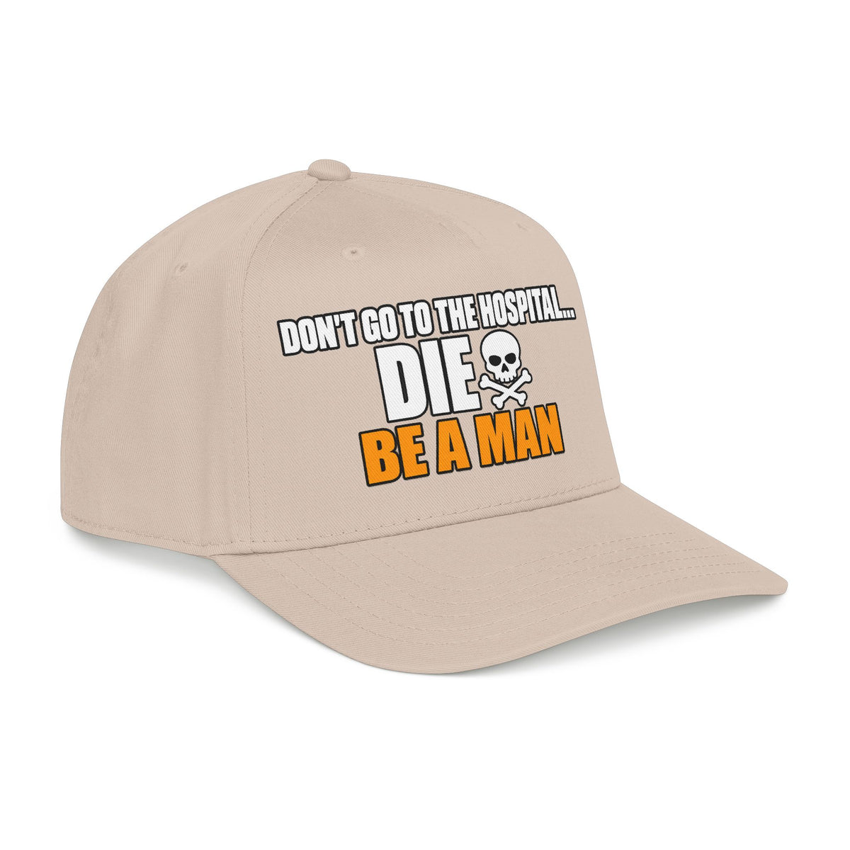Dont Go to the Hospital - White Outlined - OTTO Baseball Hat