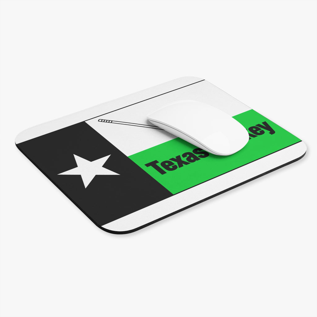 Texas Hockey Flag - Mouse Pad