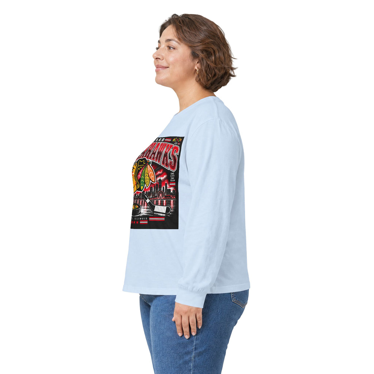 Chicago Blackhawks Heritage - Unisex Ultra Cotton Long Sleeve Tee