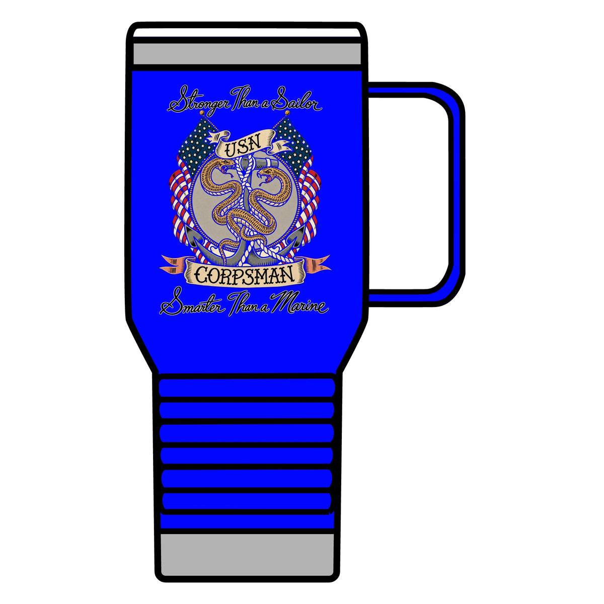 Corpsman Pride Crest - 20oz Insulated Mug