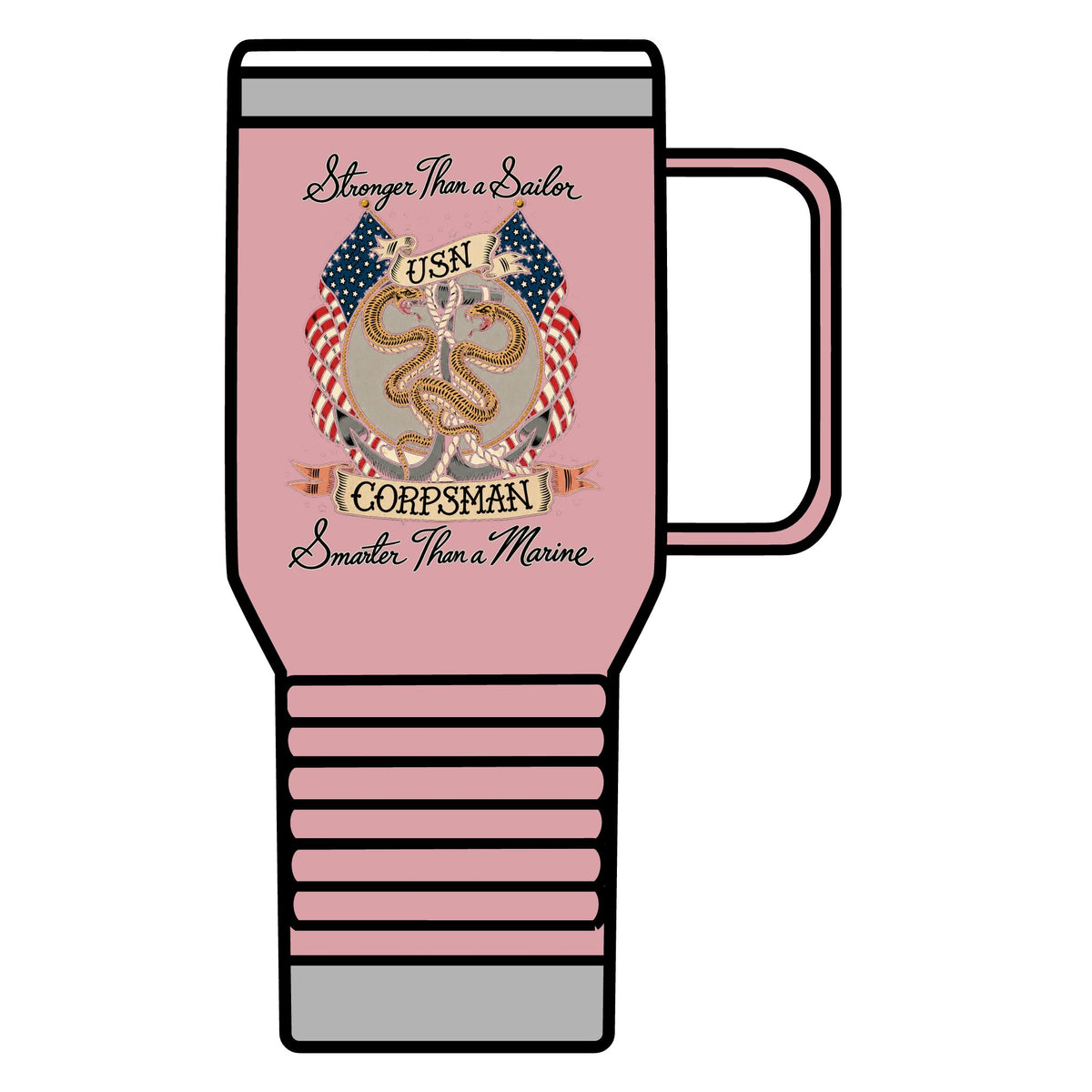 Corpsman Pride Crest - 20oz Insulated Mug