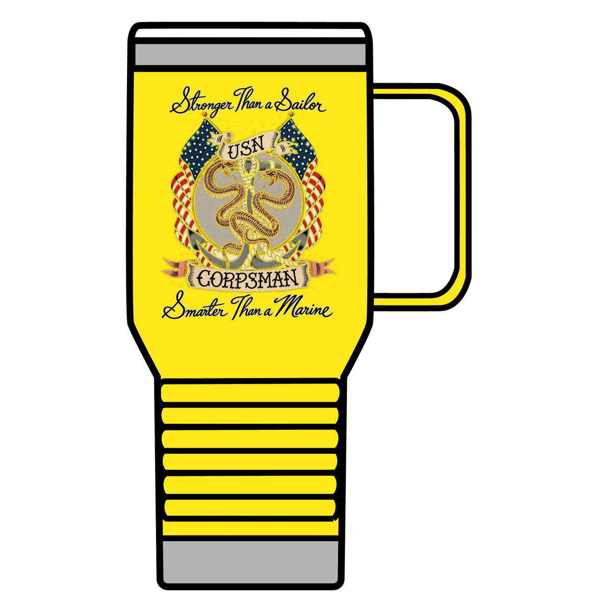 Corpsman Pride Crest - 20oz Insulated Mug
