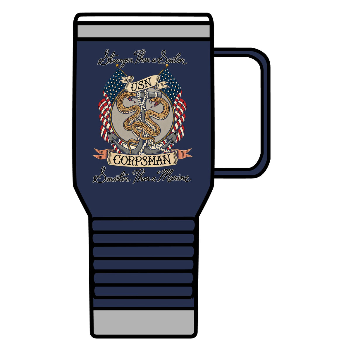 Corpsman Pride Crest - 20oz Insulated Mug