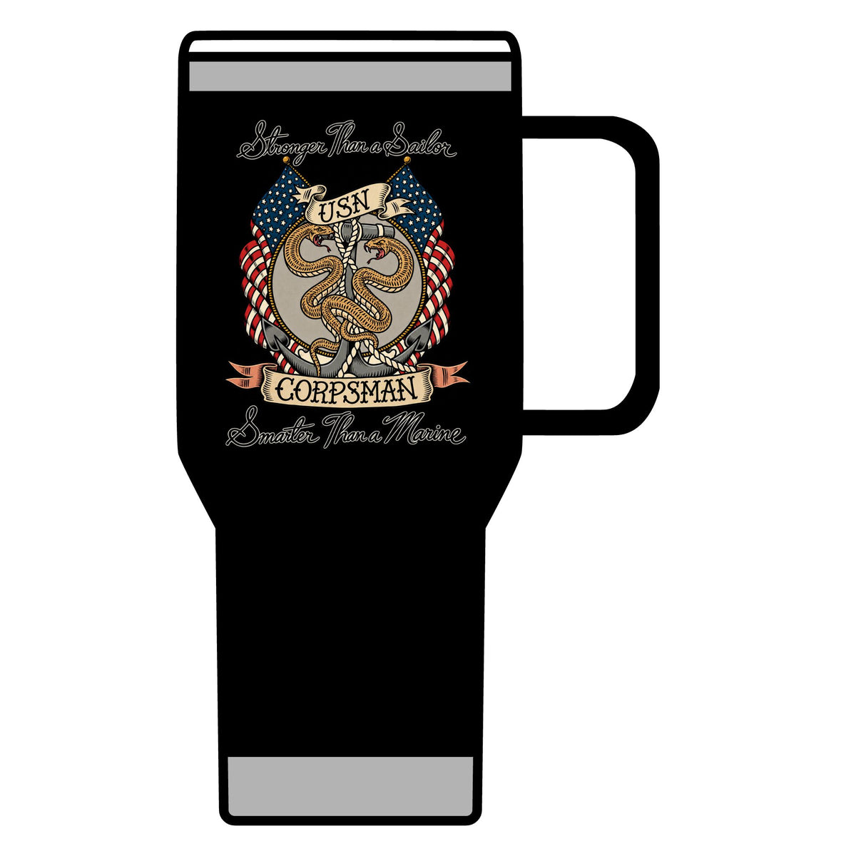 Corpsman Pride Crest - 20oz Insulated Mug