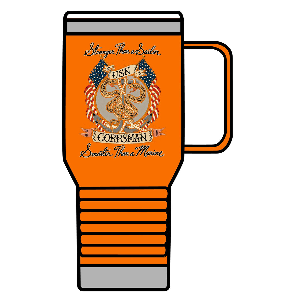 Corpsman Pride Crest - 20oz Insulated Mug