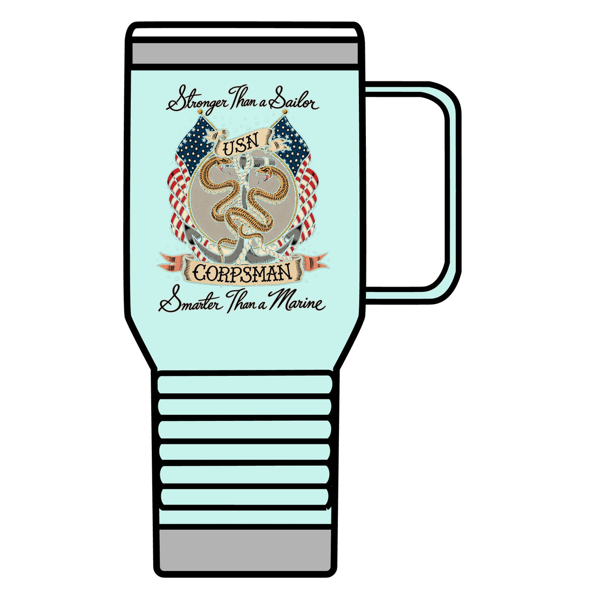 Corpsman Pride Crest - 20oz Insulated Mug