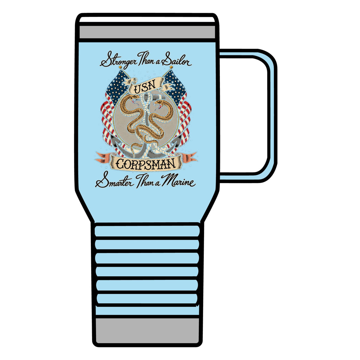 Corpsman Pride Crest - 20oz Insulated Mug