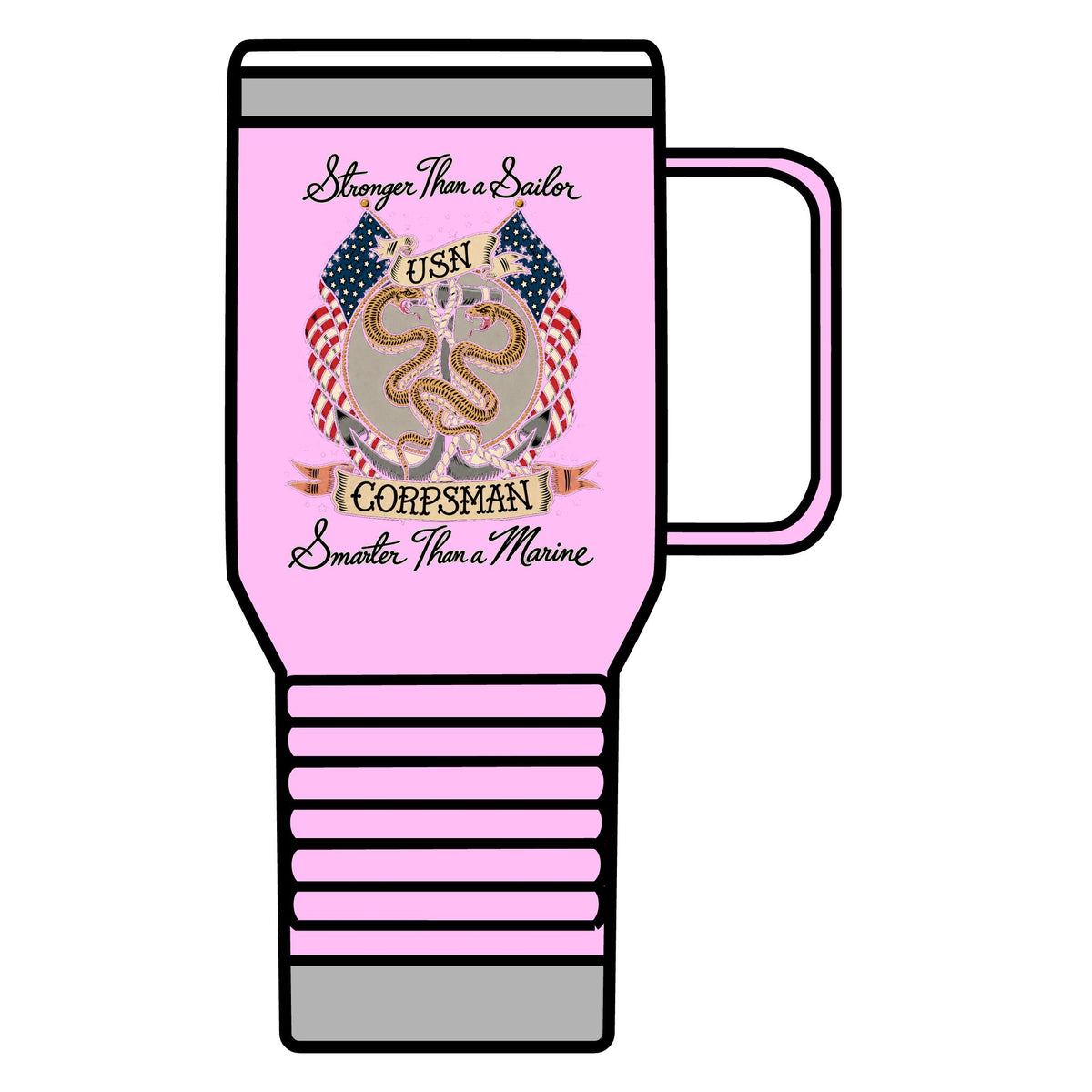 Corpsman Pride Crest - 20oz Insulated Mug