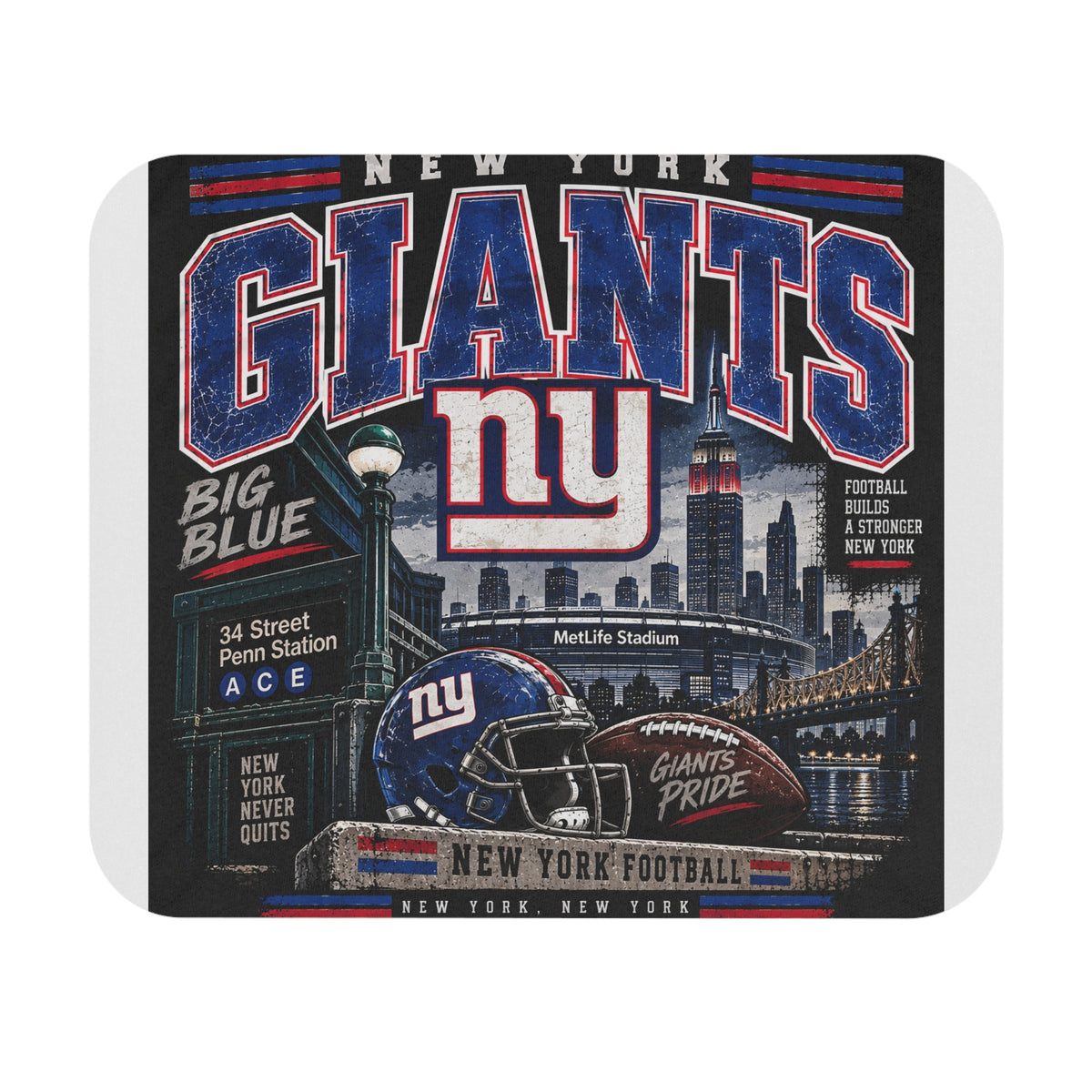 New York Giants Big Blue - Mouse Pad