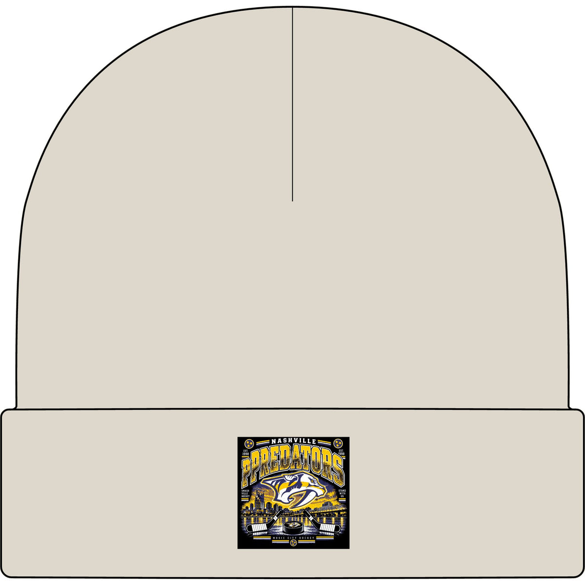 Nashville Predators Music City - AS Colour 1107 Cuff Beanie