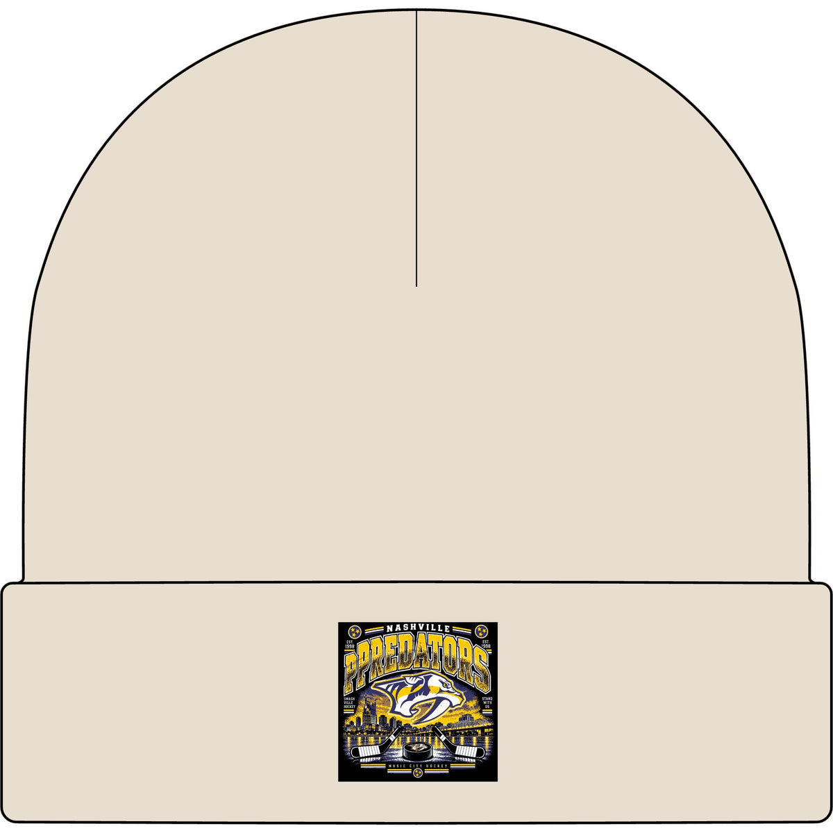 Nashville Predators Music City - AS Colour 1107 Cuff Beanie